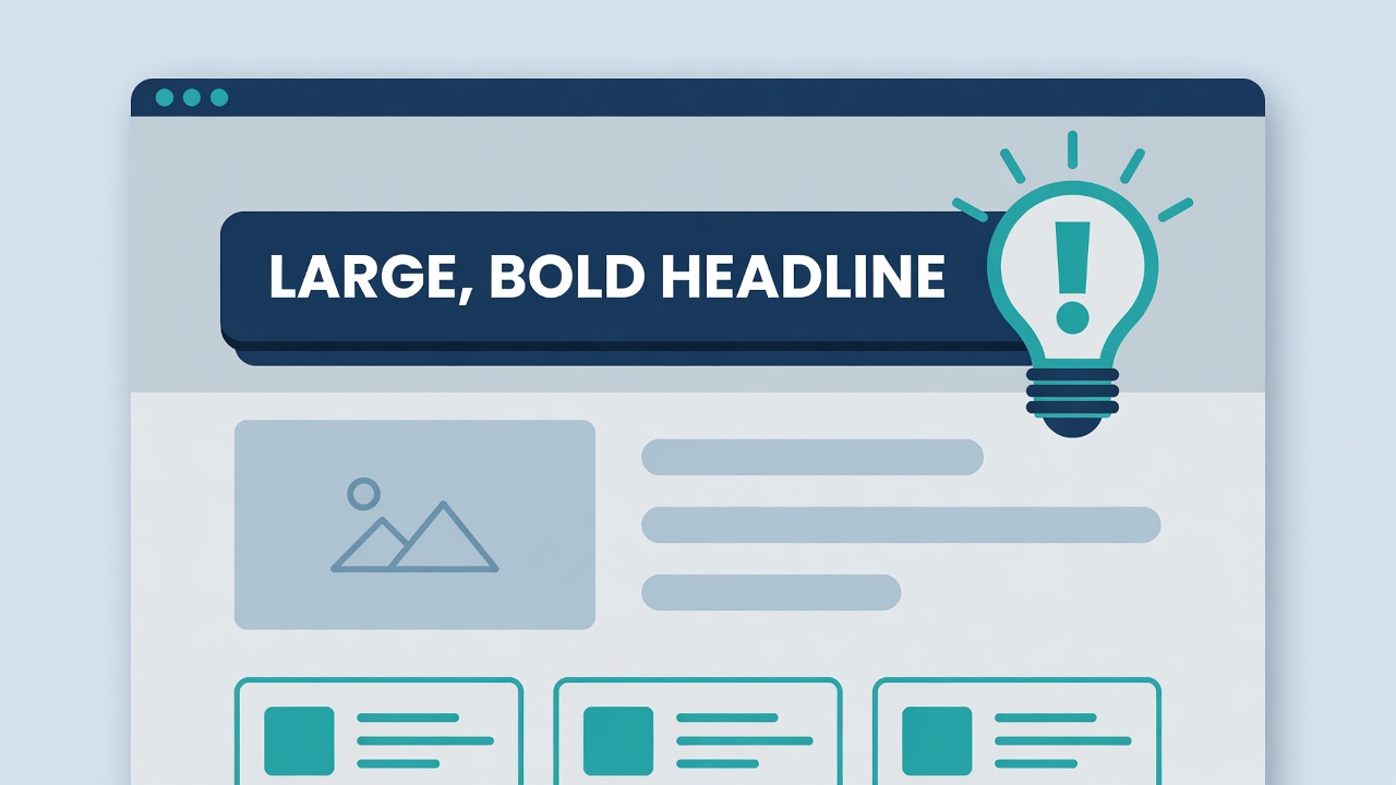 Headline landing page