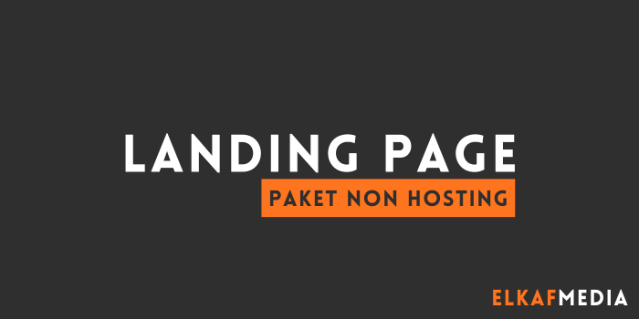 jasa landing page paket non hosting