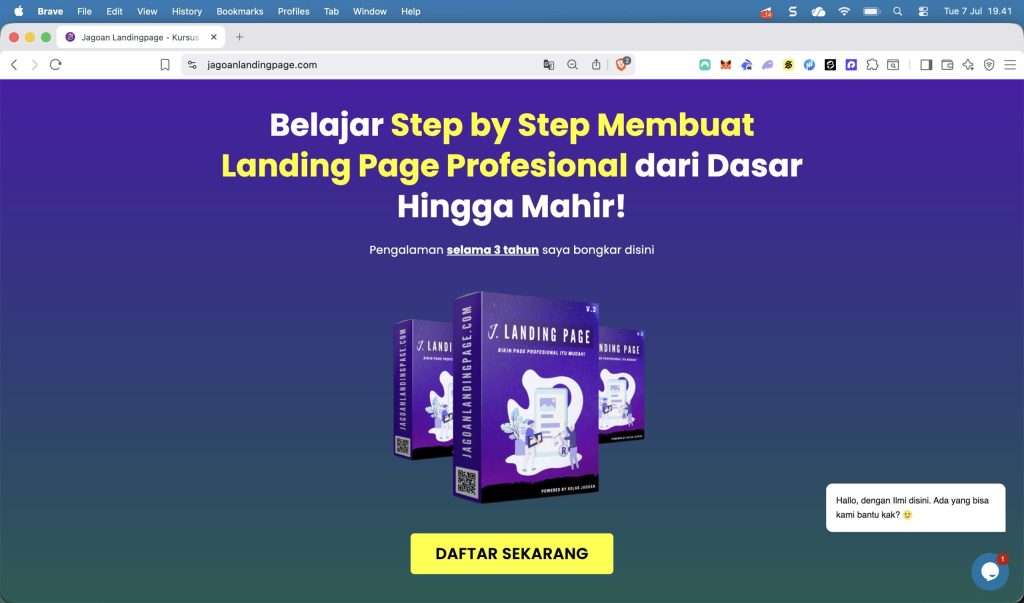 sales page