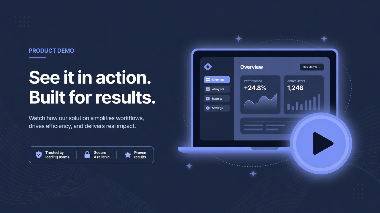 visual pada landing page