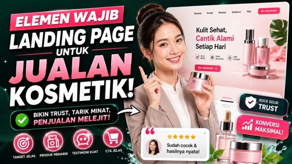 Elemen Wajib pada Landing Page Jualan Kosmetik